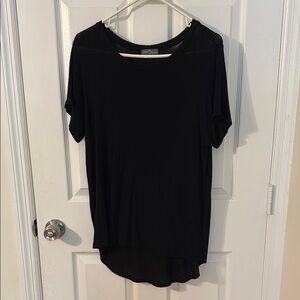 Market & Spruce Black Relaxed Short Sleeve T-Shirt